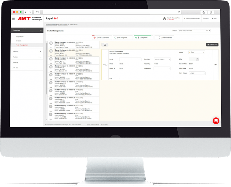 R360 part ordering